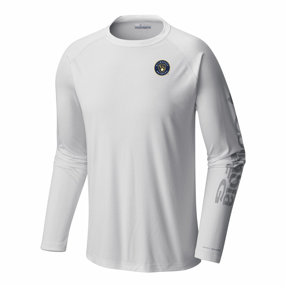 Milwaukee Brewers Columbia Terminal Tackle Long Sleeve Shirt Discount