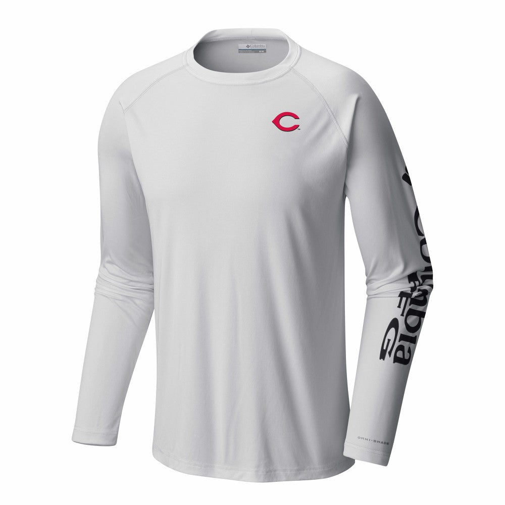 Cincinnati Reds Columbia Terminal Tackle Long Sleeve Shirt Sale