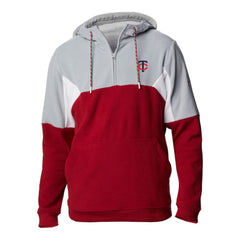 Minnesota Twins Columbia Men's Lodge Fleece Quarter-Zip Hoodie Sale