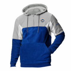 New York Mets Columbia Men's Lodge Fleece Quarter-Zip Hoodie Sale