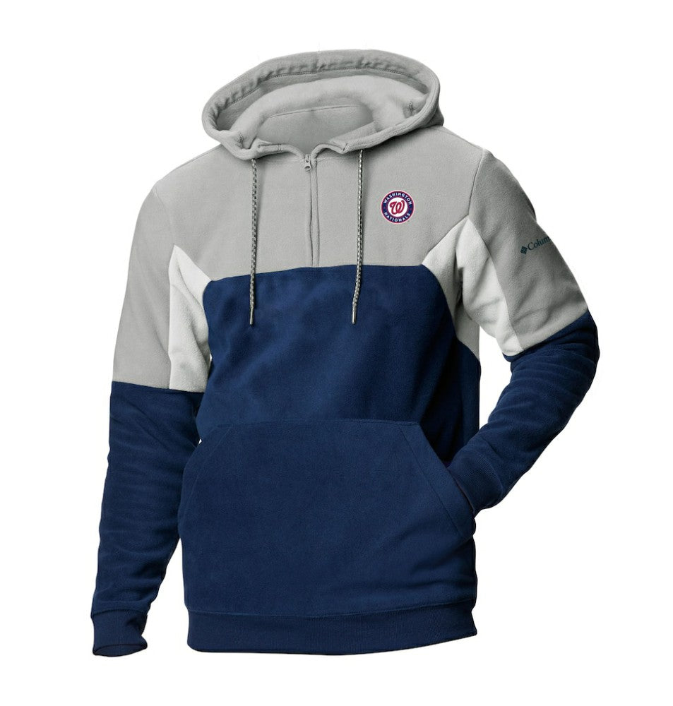Washington Nationals Columbia Men's Lodge Fleece Quarter-Zip Hoodie Discount