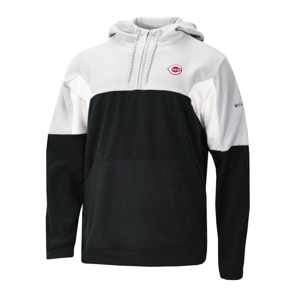 Cincinnati Reds Columbia Men's Lodge Fleece Quarter-Zip Hoodie for sale