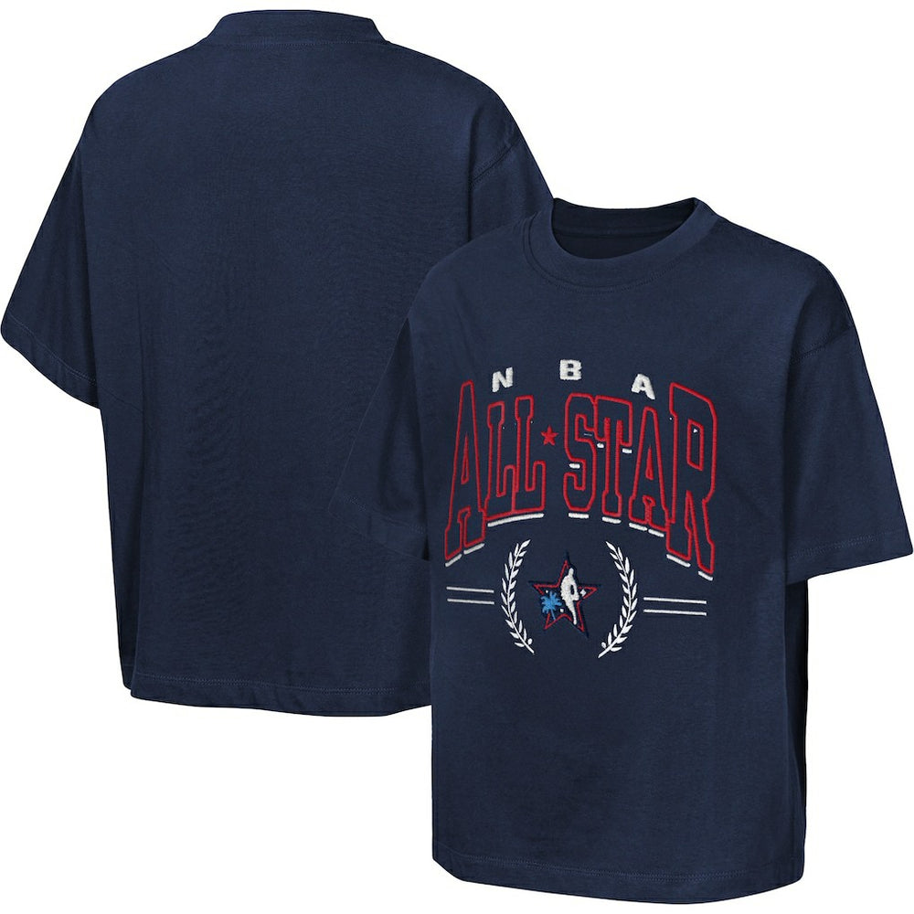 Outerstuff Youth 2026 NBA All-Star Game Premium Leaf T-Shirt Navy
