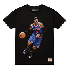 Carmelo Anthony New York Knicks Male Adult Black NBA ULTIMATE PLAYER NUMBER TEE