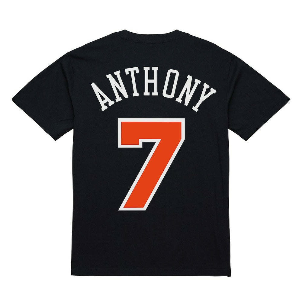 Carmelo Anthony New York Knicks Male Adult Black NBA ULTIMATE PLAYER NUMBER TEE