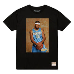 Carmelo Anthony Denver Nuggets Rookie Photo Name & Number T-Shirt Black
