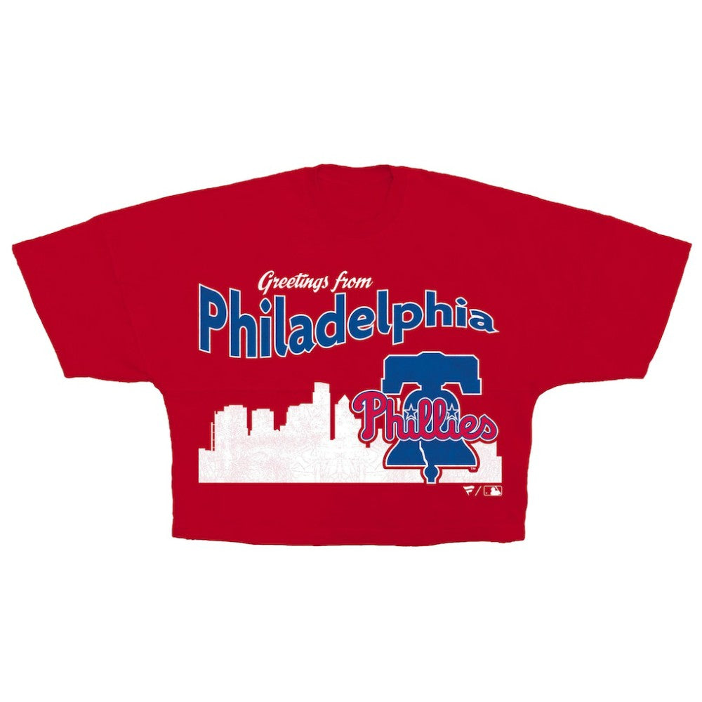 Philadelphia Phillies Fanatics Women's Cropped Jersey T-Shirt Near Me