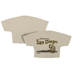 San Diego Padres Fanatics Women's Skyline Crop T-Shirt Discount