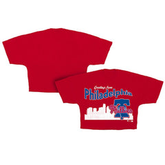Philadelphia Phillies Fanatics Women's Skyline Crop T-Shirt Near Me