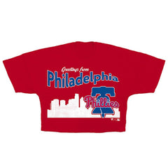 Philadelphia Phillies Fanatics Women's Skyline Crop T-Shirt Near Me