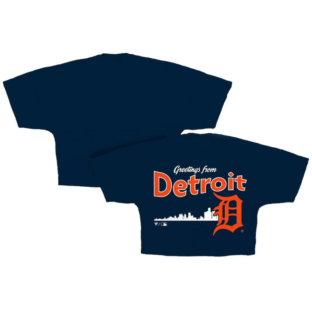 Detroit Tigers Fanatics Women's Skyline Crop T-Shirt Online