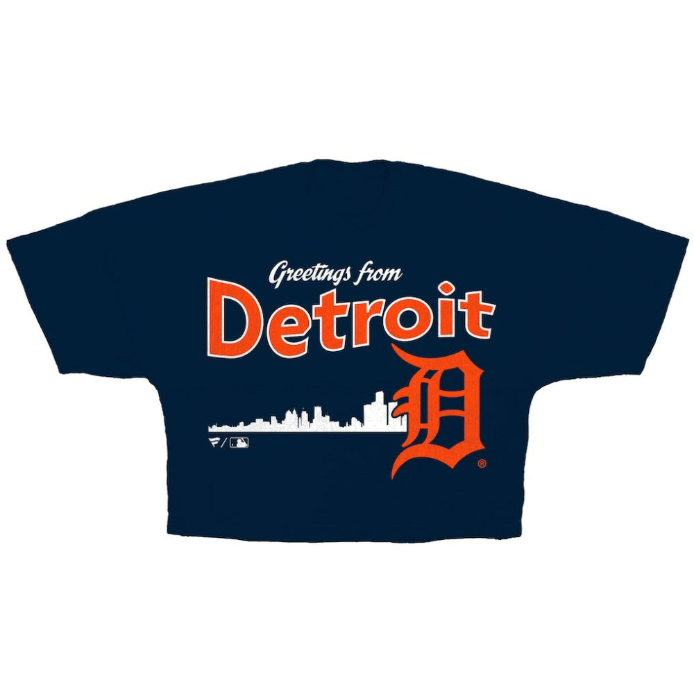 Detroit Tigers Fanatics Women's Skyline Crop T-Shirt Online