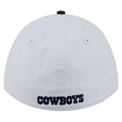 Dallas Cowboys New Era Patch 39THIRTY A-Frame M-Crown Perforated Flex Hat - White/Navy - NFL