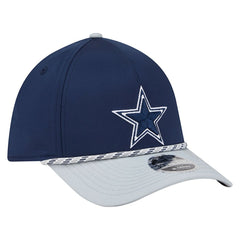 Dallas Cowboys Rope M-Crown A-Frame 39THIRTY Flex Hat - Navy/Silver - NFL