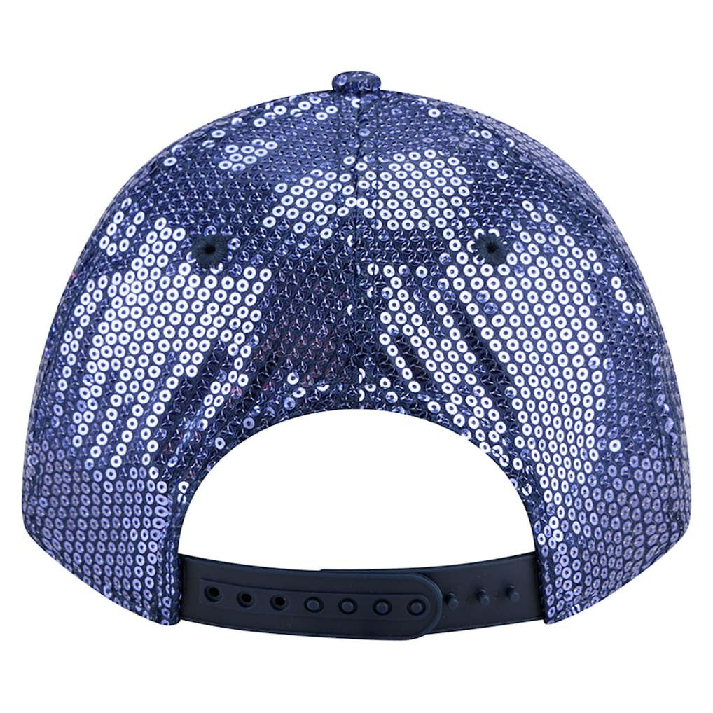 Dallas Cowboys New Era Women's Sequin 9FORTY Adjustable Hat - Navy - NFL