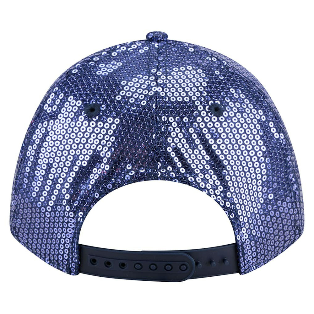 Dallas Cowboys New Era Women's Sequin 9FORTY Adjustable Hat - Navy - NFL