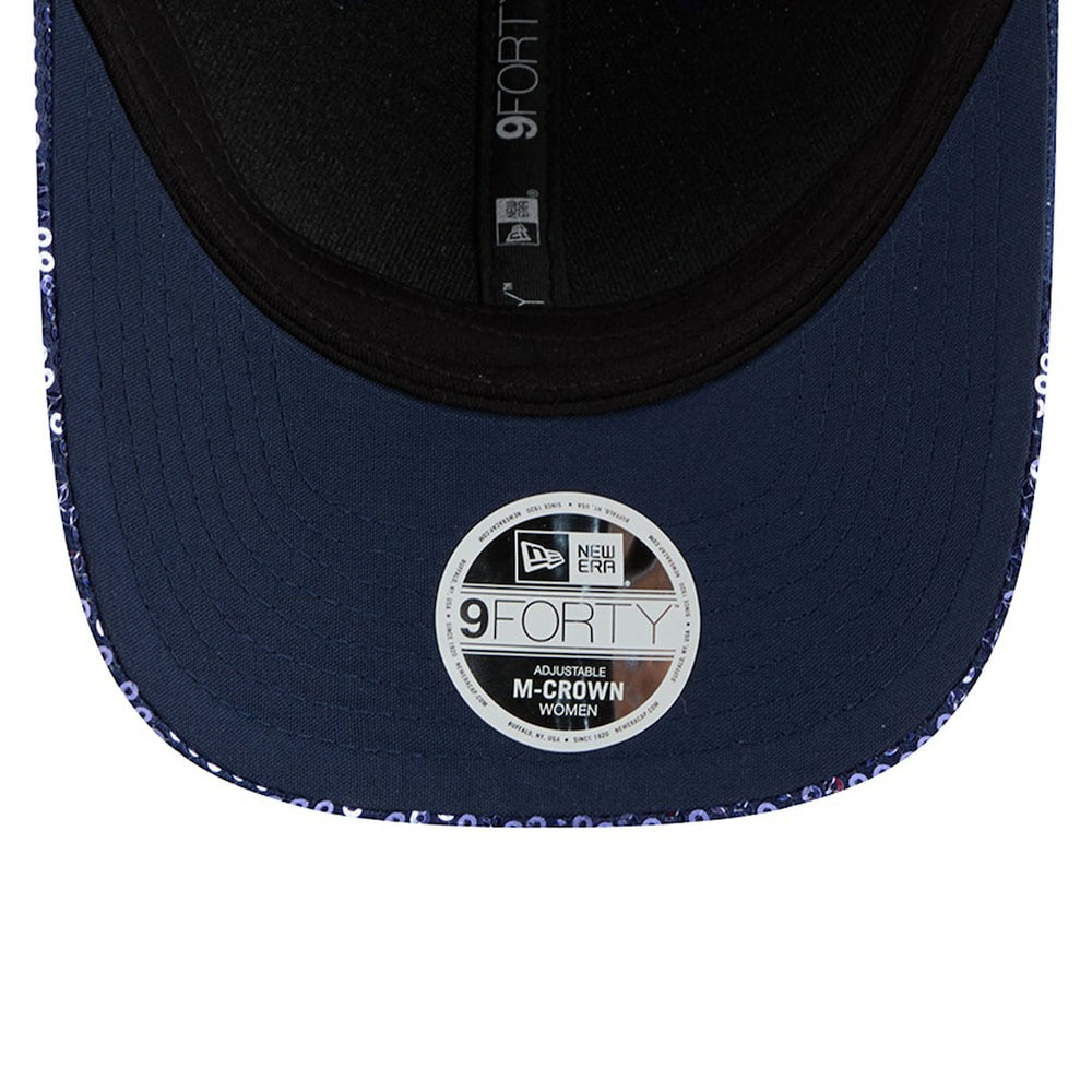 Dallas Cowboys New Era Women's Sequin 9FORTY Adjustable Hat - Navy - NFL