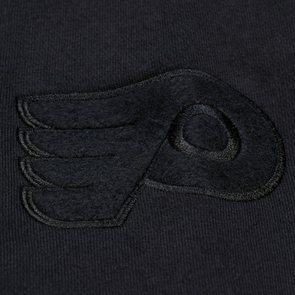 Philadelphia Flyers Mitchell & Ness Phantom Fleece Crew Neck Sweatshirt - Black | NHL Clearance