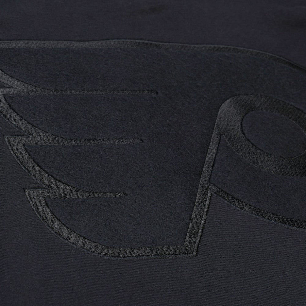 Philadelphia Flyers Mitchell & Ness Phantom Fleece Crew Neck Sweatshirt - Black | NHL Clearance