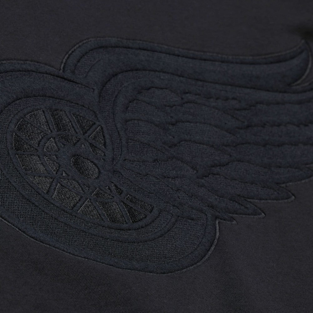 Detroit Red Wings Mitchell & Ness Phantom Fleece Crew Neck Sweatshirt - Black | NHL on sale