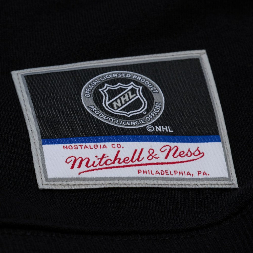 Detroit Red Wings Mitchell & Ness Unisex Phantom Fleece Crew Neck Sweatshirt - Black | NHL Clearance