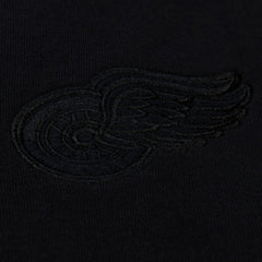 Detroit Red Wings Mitchell & Ness Unisex Phantom Fleece Crew Neck Sweatshirt - Black | NHL Clearance