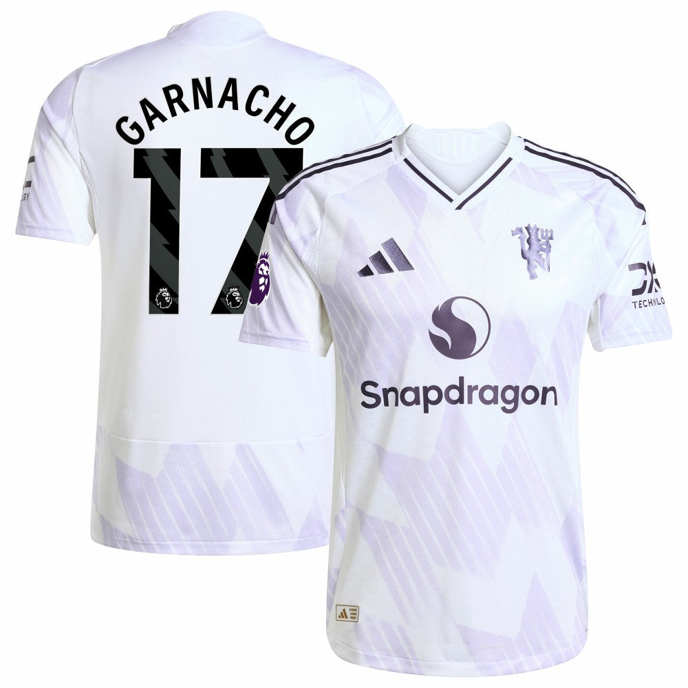 Adidas - Alejandro Garnacho Manchester United 2025/26 Away Player Jersey - White