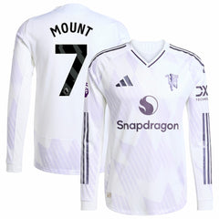 Adidas - Mason Mount Manchester United 2025/26 Away Long Sleeve Player Jersey - White