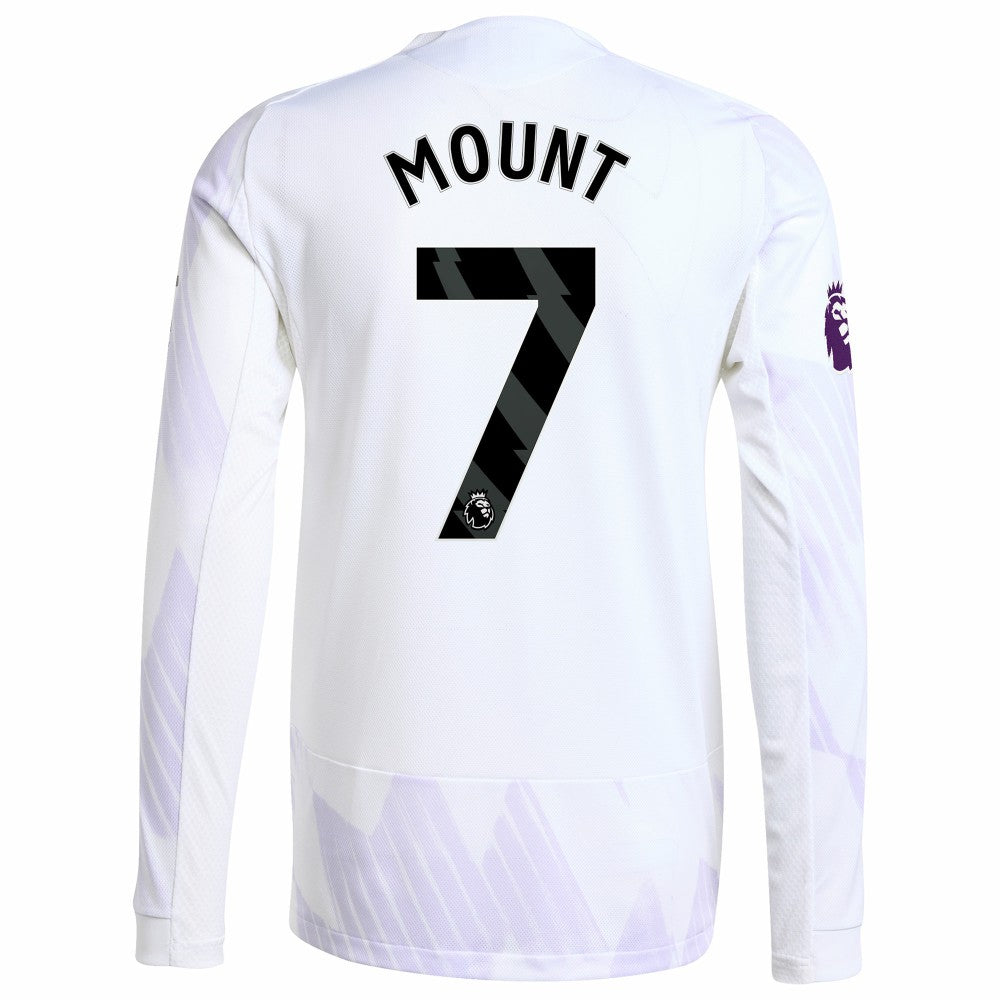 Adidas - Mason Mount Manchester United 2025/26 Away Long Sleeve Player Jersey - White