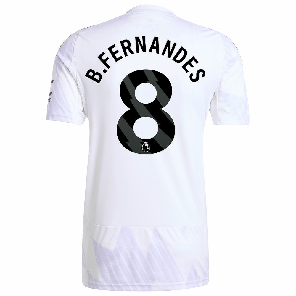Adidas - Bruno Fernandes Manchester United 2025/26 Away Replica Player Jersey - White