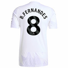 Adidas - Bruno Fernandes Manchester United 2025/26 Away Replica Player Jersey - White