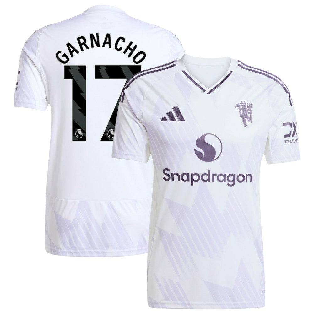 Adidas - Alejandro Garnacho Manchester United 2025/26 Away Replica Player Jersey - White