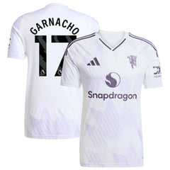 Adidas - Alejandro Garnacho Manchester United 2025/26 Away Replica Player Jersey - White