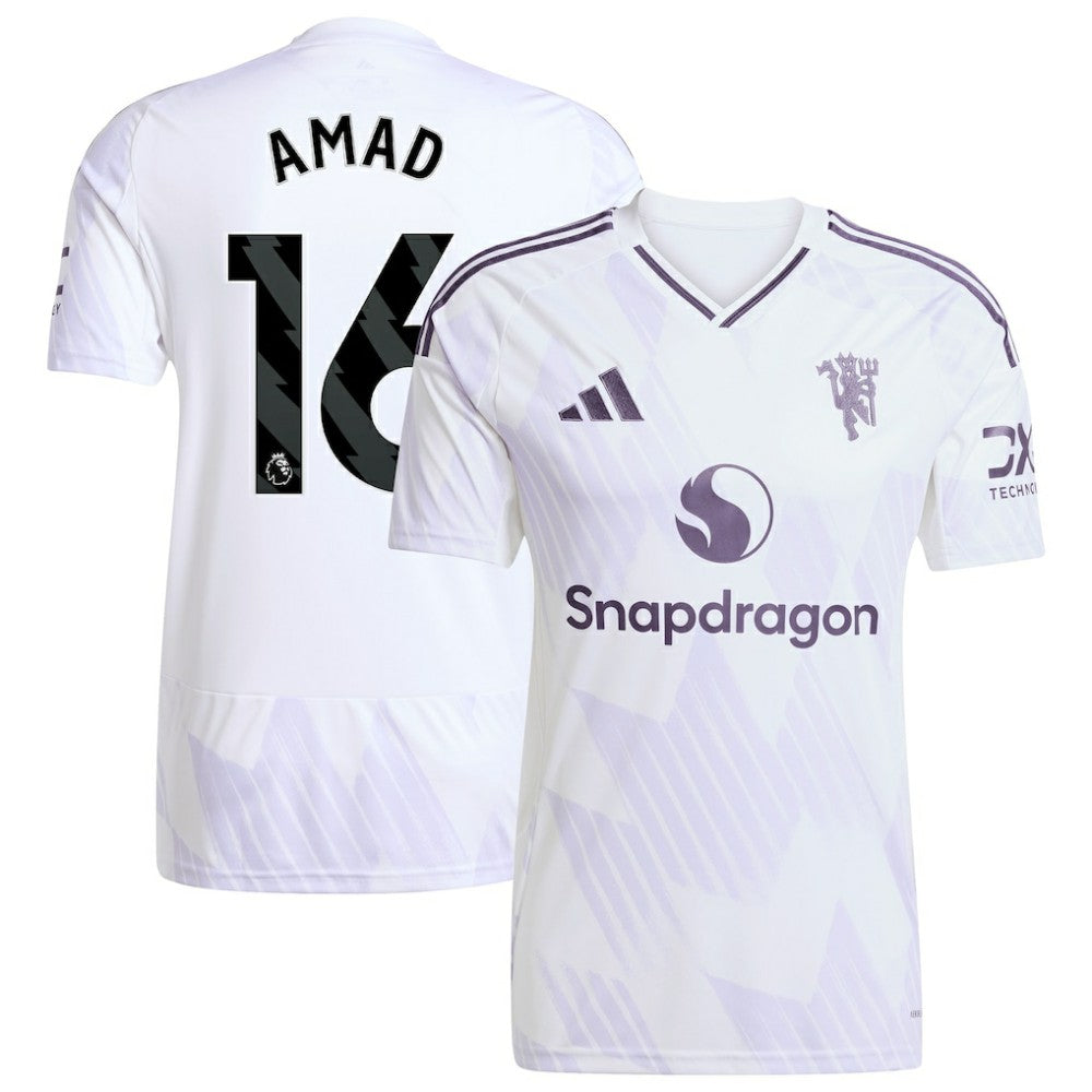 Adidas - Amad Diallo Manchester United 2025/26 Away Replica Player Jersey - White
