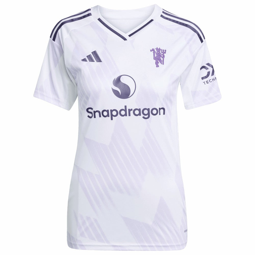 Adidas - Bruno Fernandes Manchester United Women's 2025/26 Away Replica Player Jersey - White