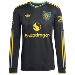 Adidas - Manchester United 2025/26 Third Long Sleeve Jersey - Black