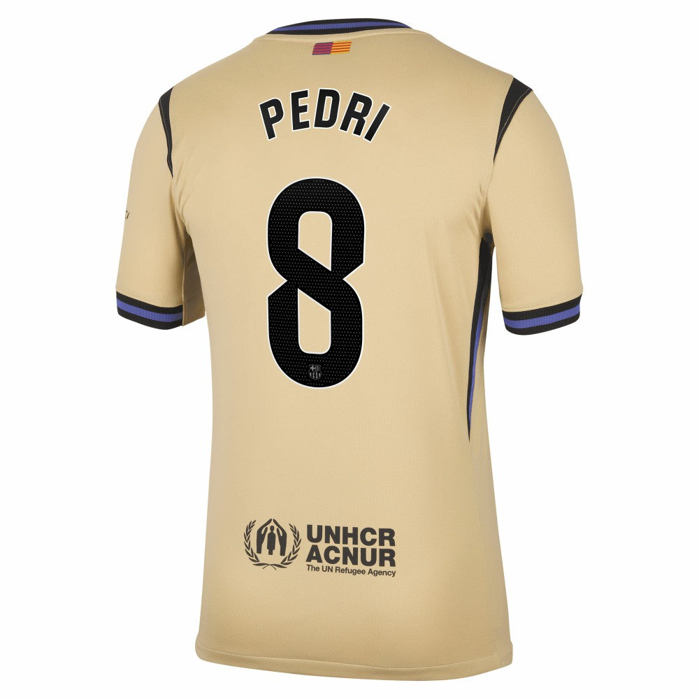 Nike - Pedri Barcelona 2025/26 Away Stadium Replica Jersey - Gold