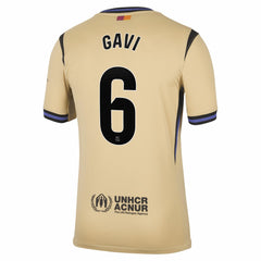 Nike - Gavi Barcelona 2025/26 Away Stadium Replica Jersey - Gold
