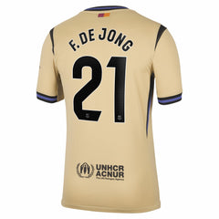 Nike - Frenkie de Jong Barcelona 2025/26 Away Stadium Replica Jersey - Gold