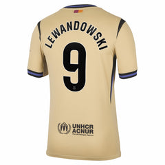 Nike - Robert Lewandowski Barcelona 2025/26 Away Stadium Replica Jersey - Gold