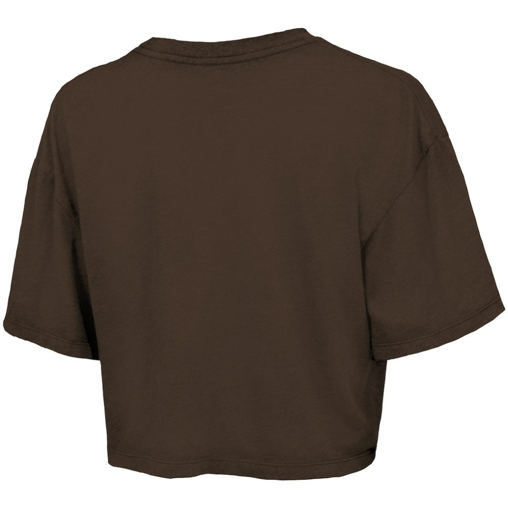 San Diego Padres Majestic Threads Women's Boxy Crop T-Shirt Outlet
