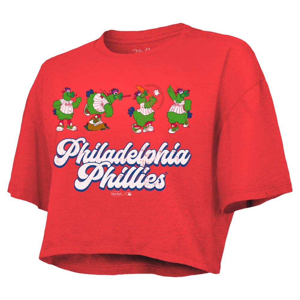 Philadelphia Phillies Majestic Threads Women's Boxy Crop T-Shirt for sale