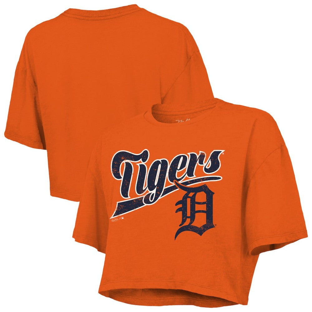 Detroit Tigers Majestic Threads Women's Boxy Crop T-Shirt for sale