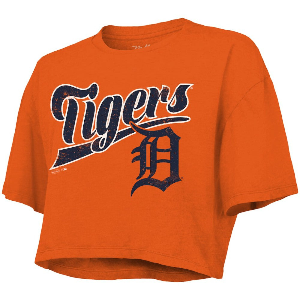 Detroit Tigers Majestic Threads Women's Boxy Crop T-Shirt for sale