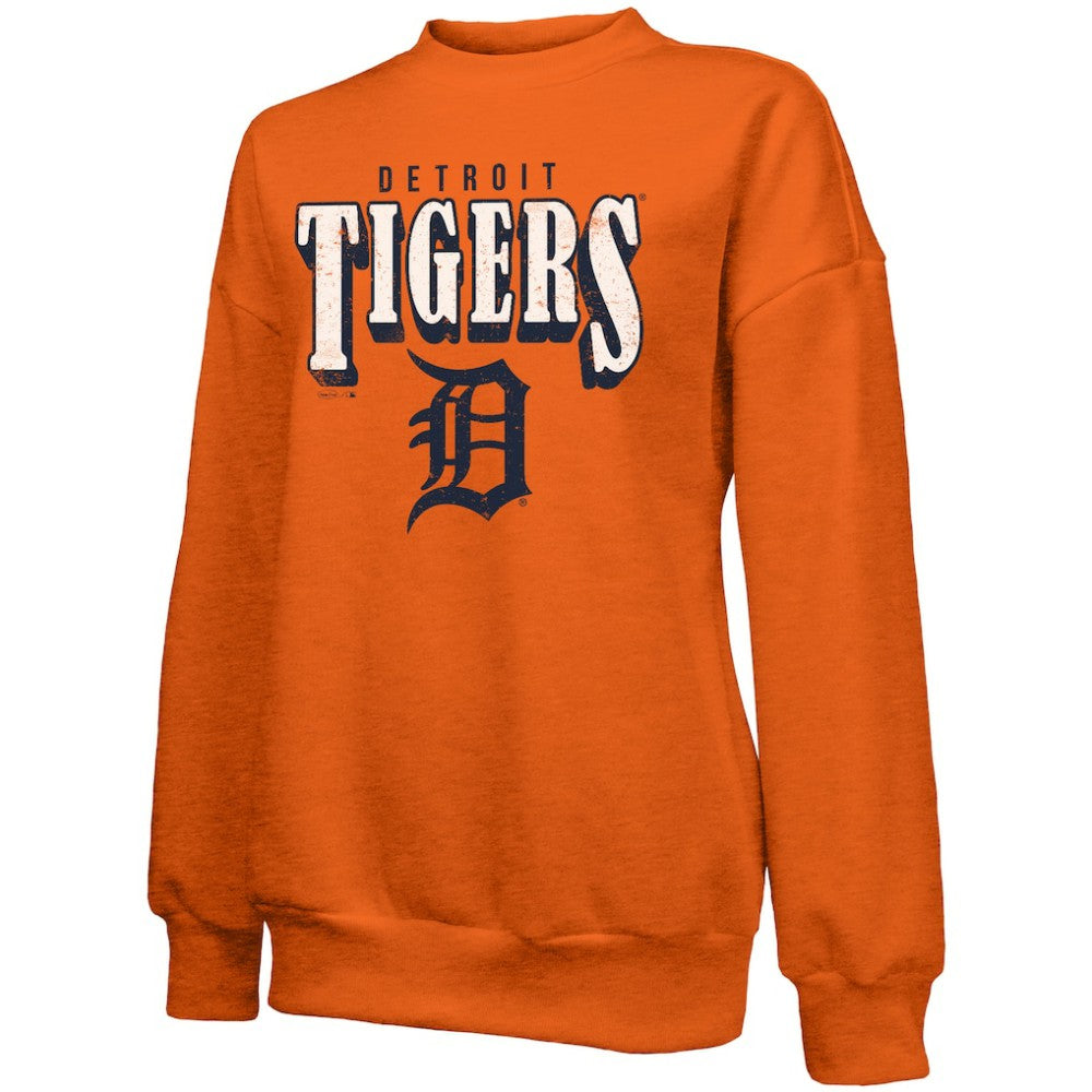 Detroit Tigers Majestic Threads Women's Bernard Classic Tri-Blend Sweatshirt Discount