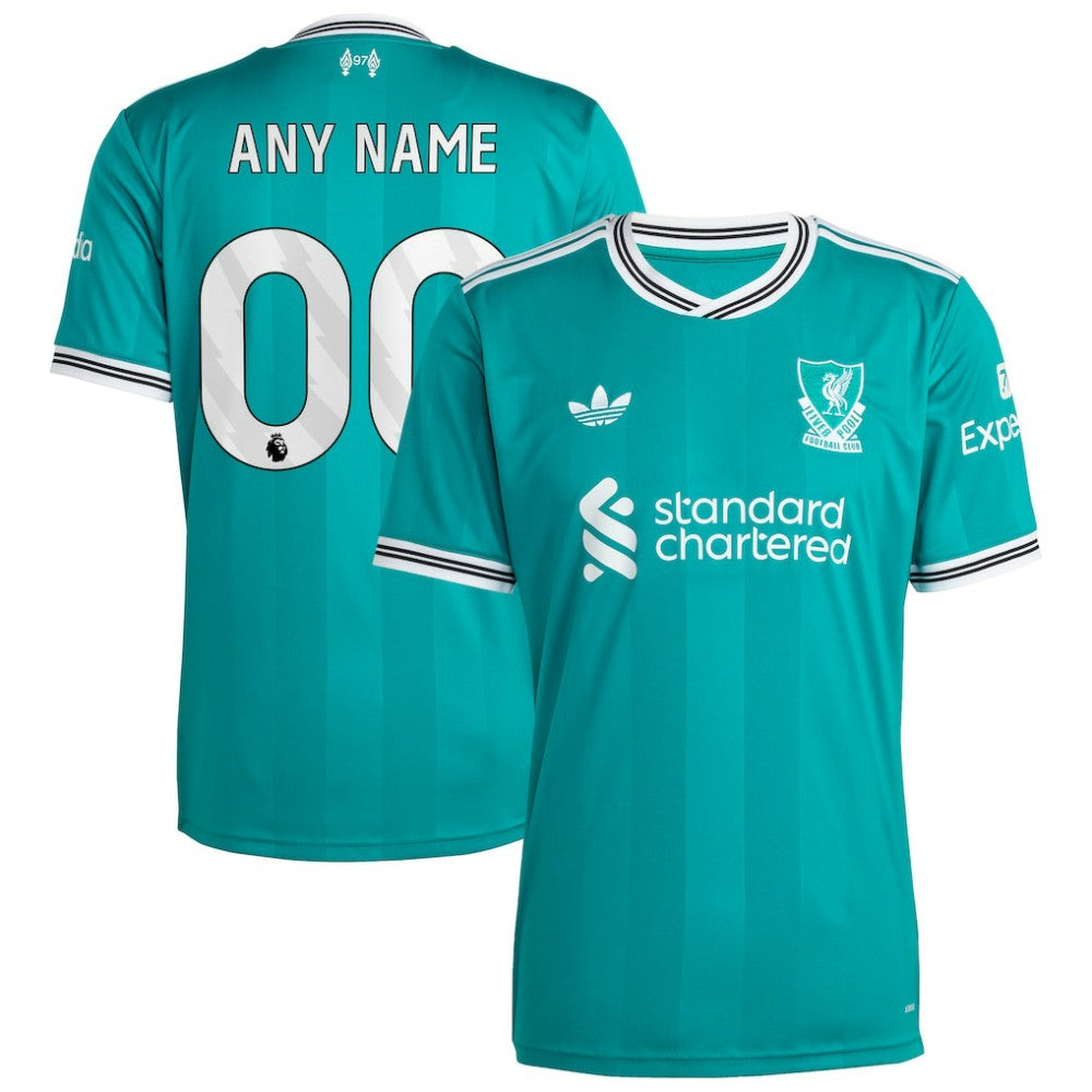 Adidas - Liverpool 2025/26 Third Replica Custom Jersey - Green