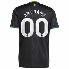 Adidas - Manchester United 2025/26 Third Replica Custom Jersey - Black