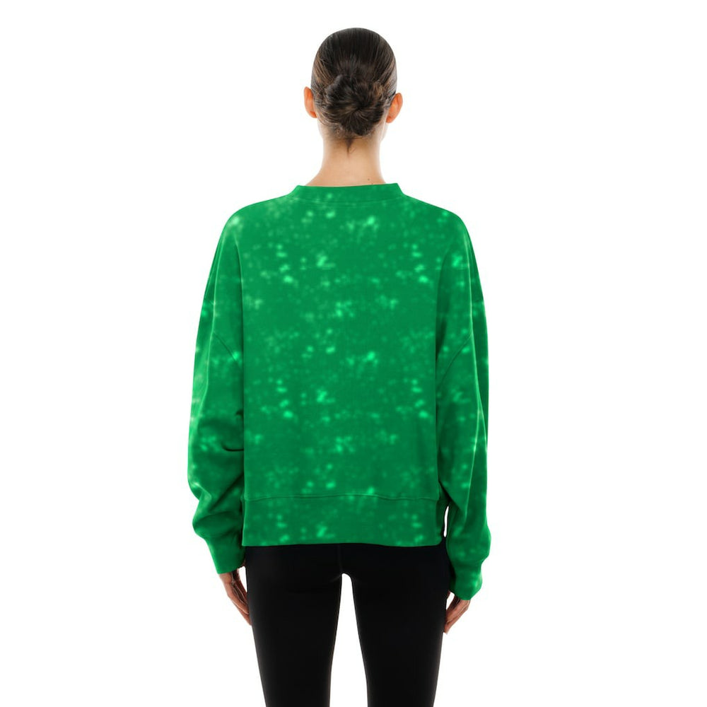 New Era Boston Celtics Women's Throwback Collection Mineral Wash Crewneck Sweatshirt Kelly Green