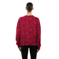 New Era Cleveland Cavaliers Women's Throwback Collection Mineral Wash Crewneck Sweatshirt Wine