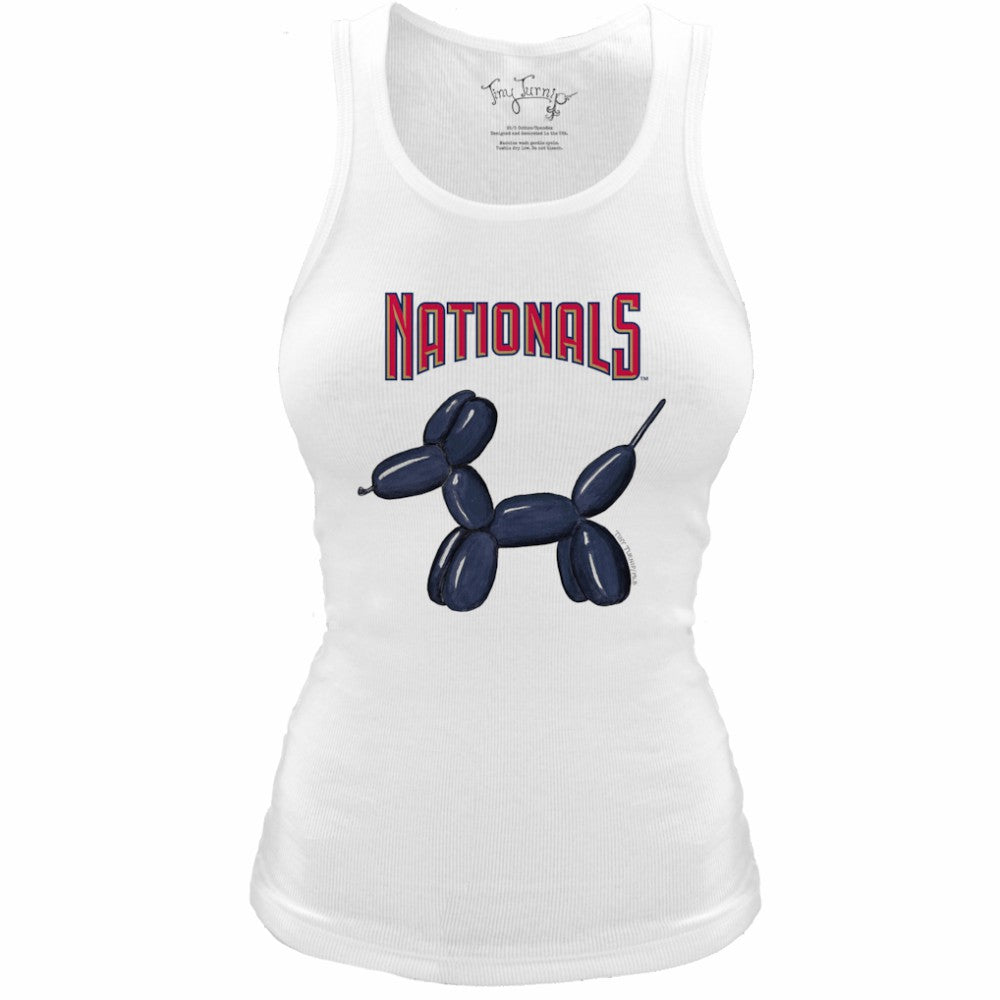 Washington Nationals Tiny Turnip Women's Fitted Balloon Dog Tri-Blend Tank Top Sale